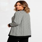 Poet Sleeve Open Cardigan Sweater image number null