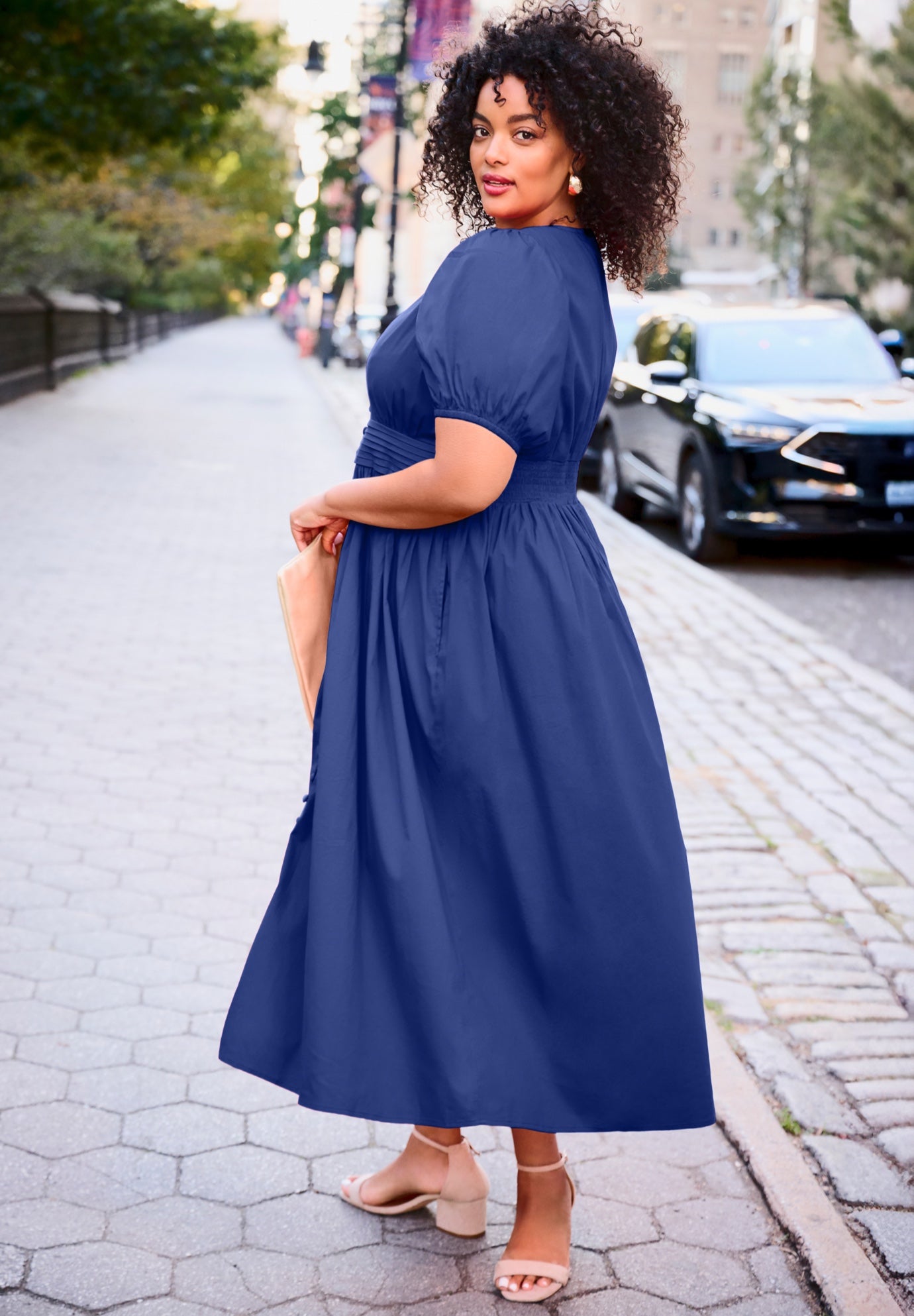 Button Front Midi Dress image number 2