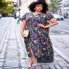 Button Front Midi Dress image number null