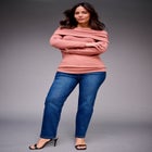 Off Shoulder Long Sleeve Sweater image number null