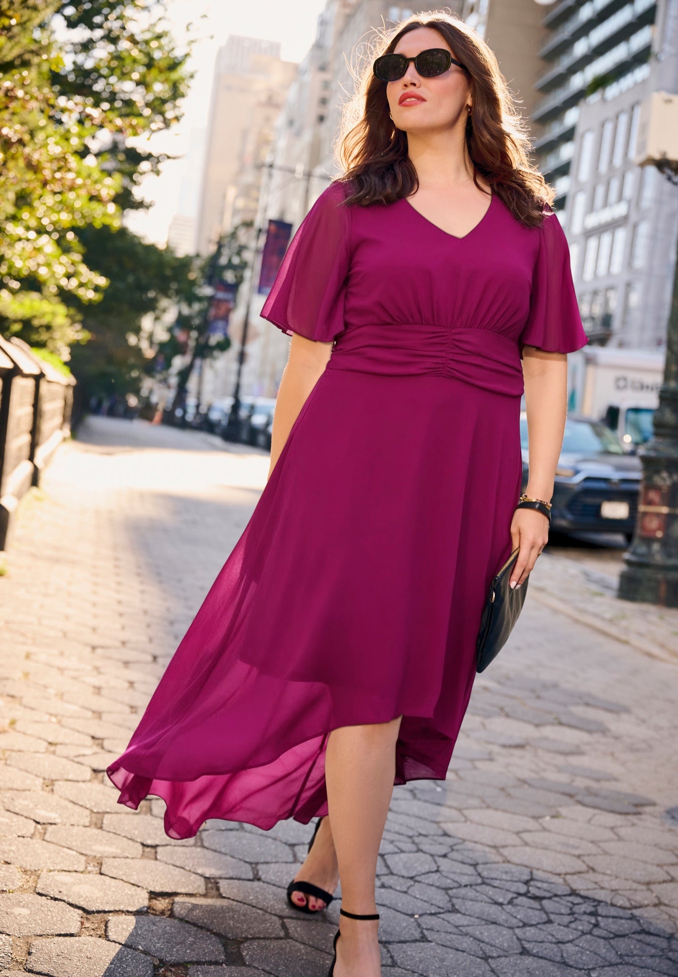 High-Low Midi Dress image number 0