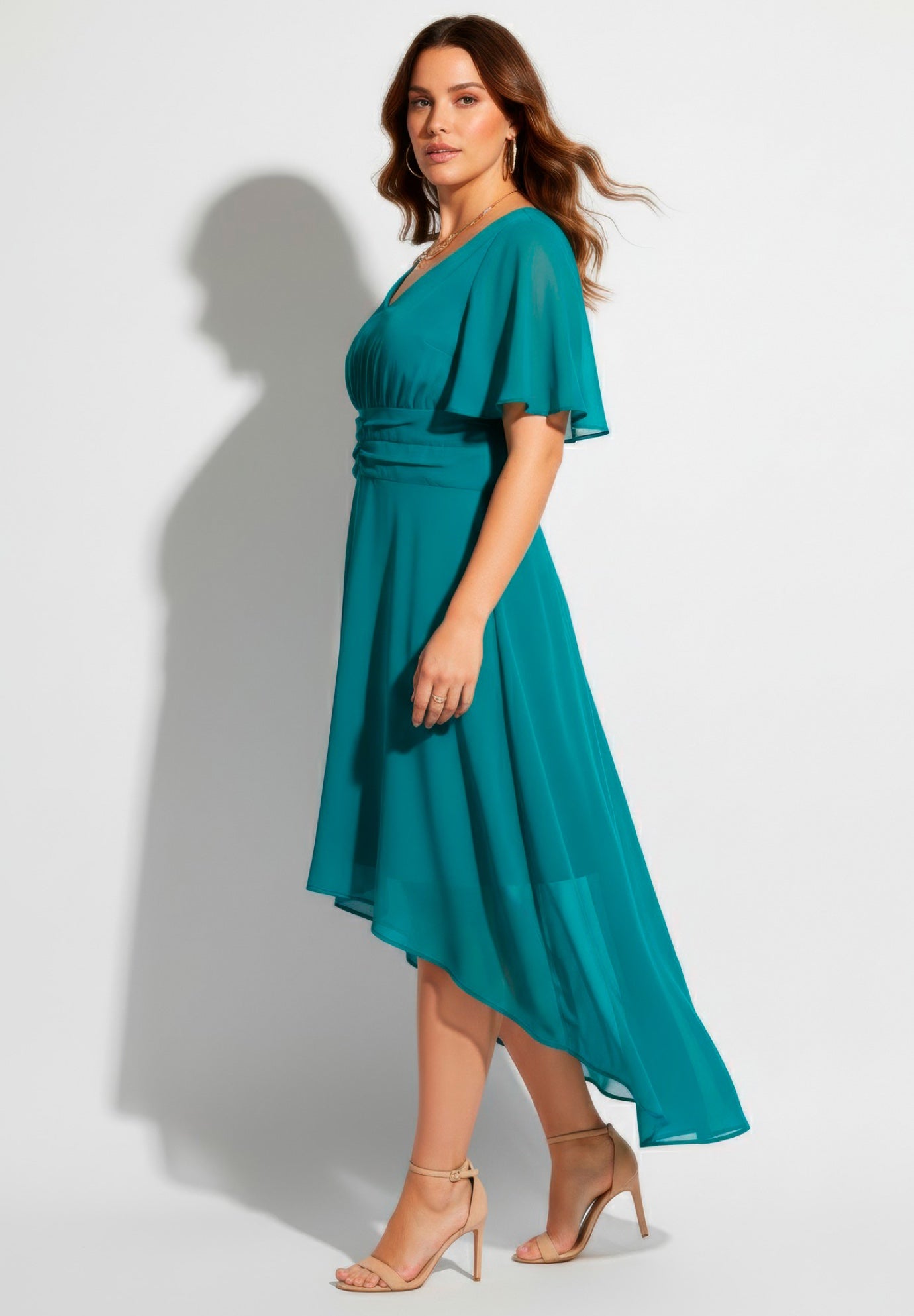 High-Low Midi Dress image number 3