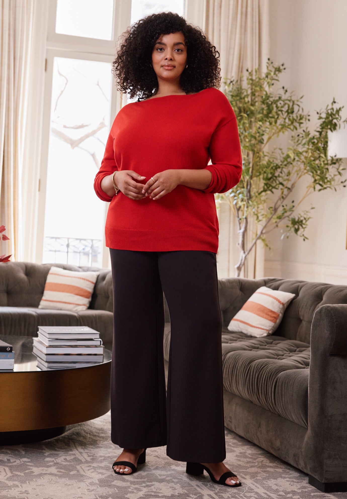 Ponte Wide Leg Pant image number 1