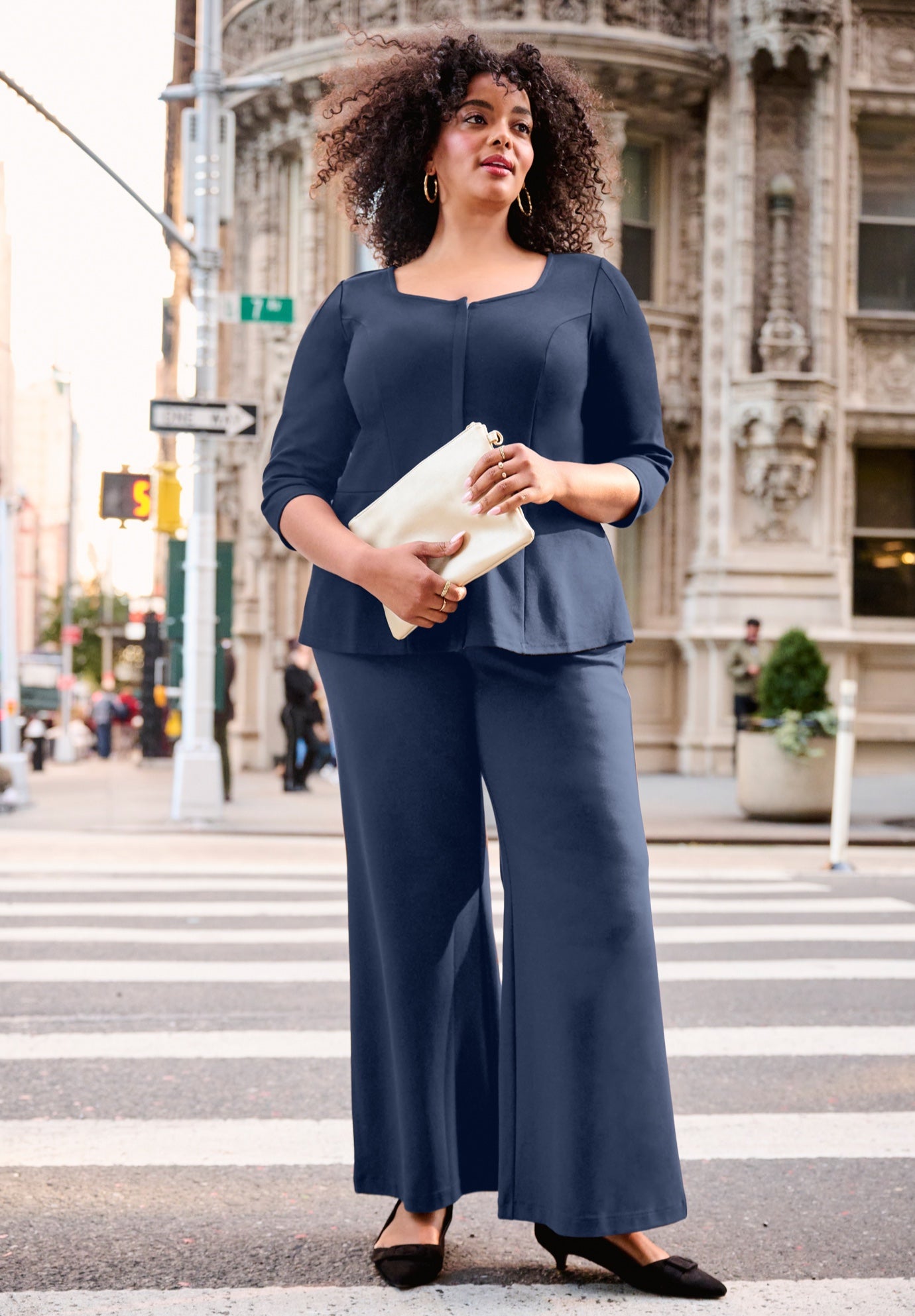 Ponte Wide Leg Pant image number 0