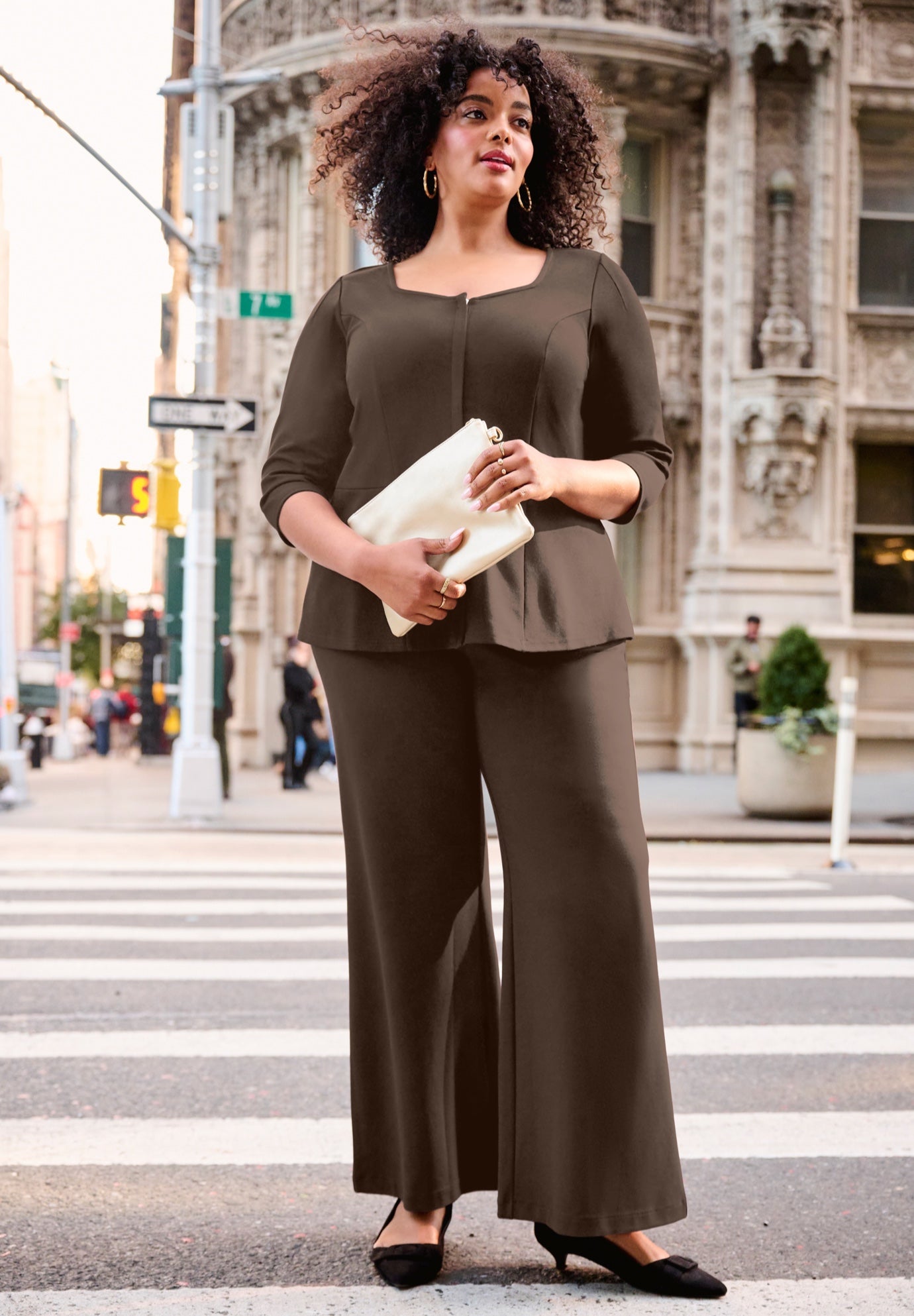 Ponte Wide Leg Pant image number 0