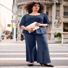 Ponte Wide Leg Pant image number null