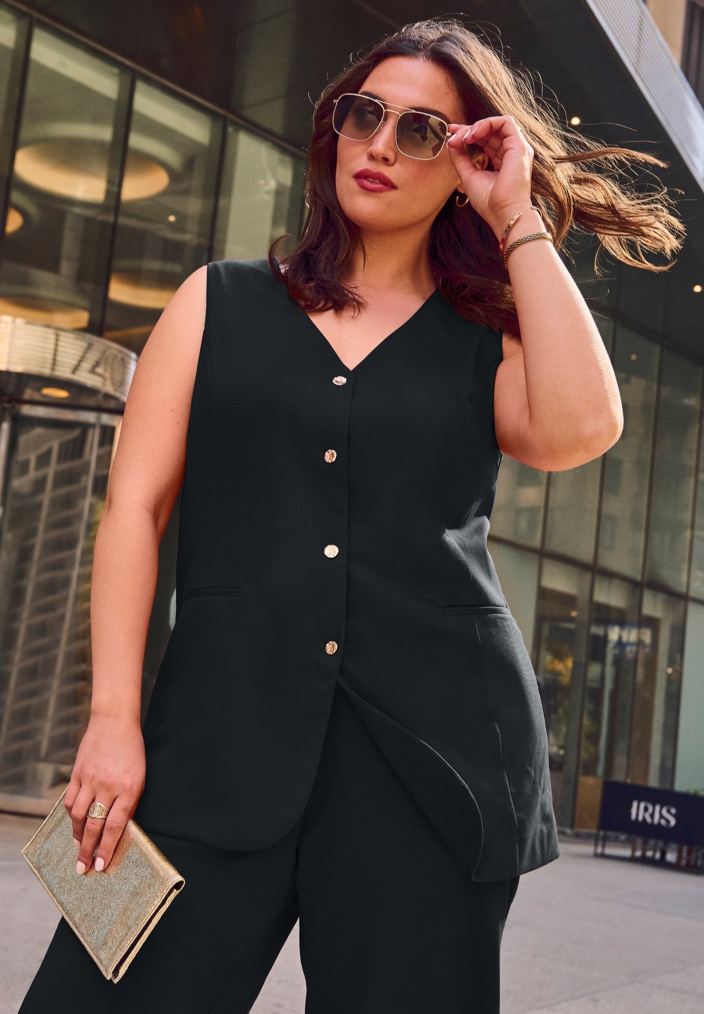 Button Front Vest image number 1