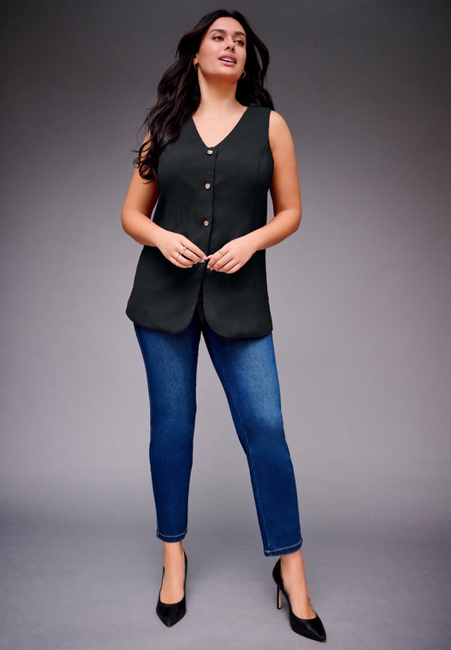 Button Front Vest image number 3