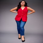 Button Front Vest image number null