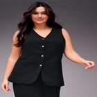 Button Front Vest image number null