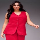 Button Front Vest image number null