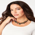 Goldtone and Gemstone Necklace image number null