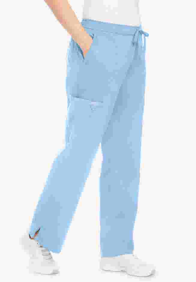 Mid-Rise Moderate Flare Drawstring Scrub Pant image number 0