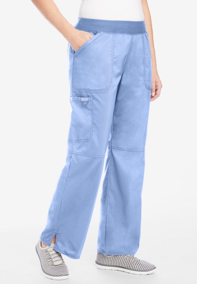 Mid-Rise Straight-Leg Pull-On Pant Scrubs image number 0
