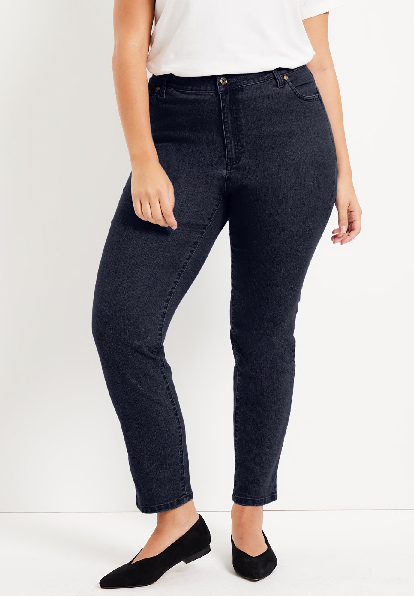 Curvie Fit Straight-Leg Jeans image number 4