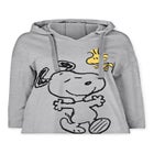 Peanuts Women&rsquo;s Hooded Sweatshirt Snoopy and Woodstock image number 1