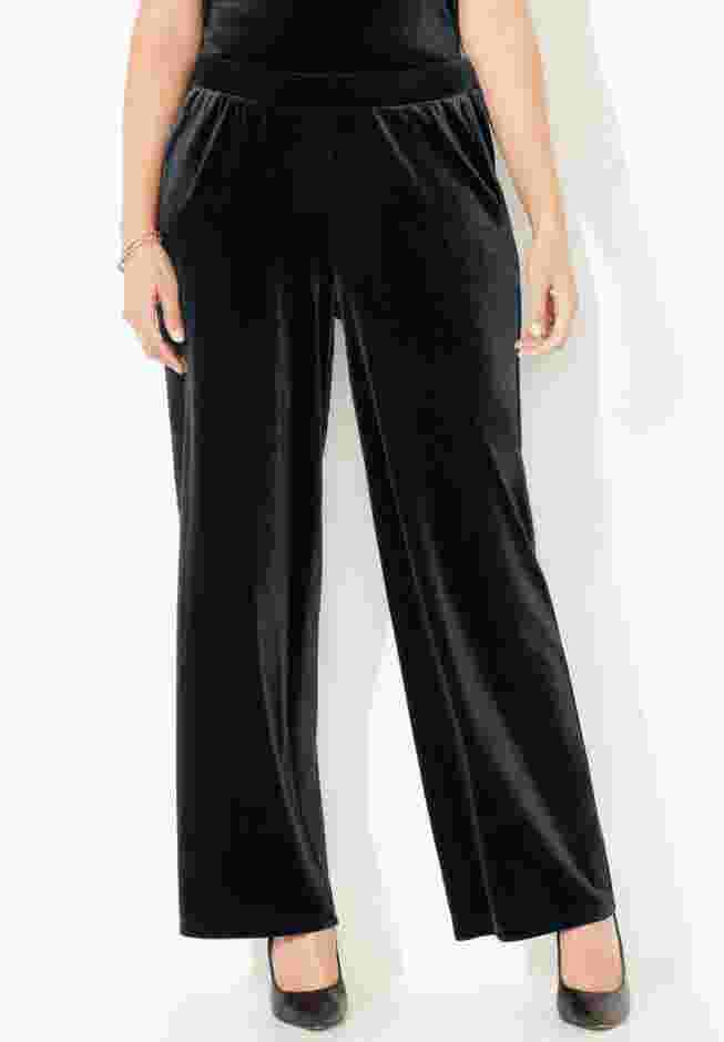 AnyWear Velvet Wide Leg Pant image number 0