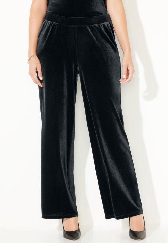 AnyWear Velvet Wide Leg Pant image number 0