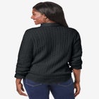 Cable Crewneck Sweater image number null