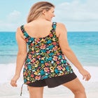 Adjustable Side Tie Swim Romper image number null