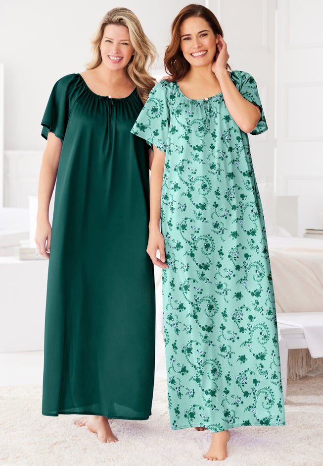 Long 2 Pack Tricot Gowns image number 5