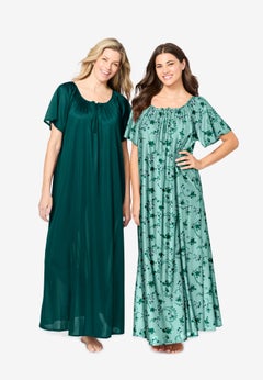 Long 2 Pack Tricot Gowns