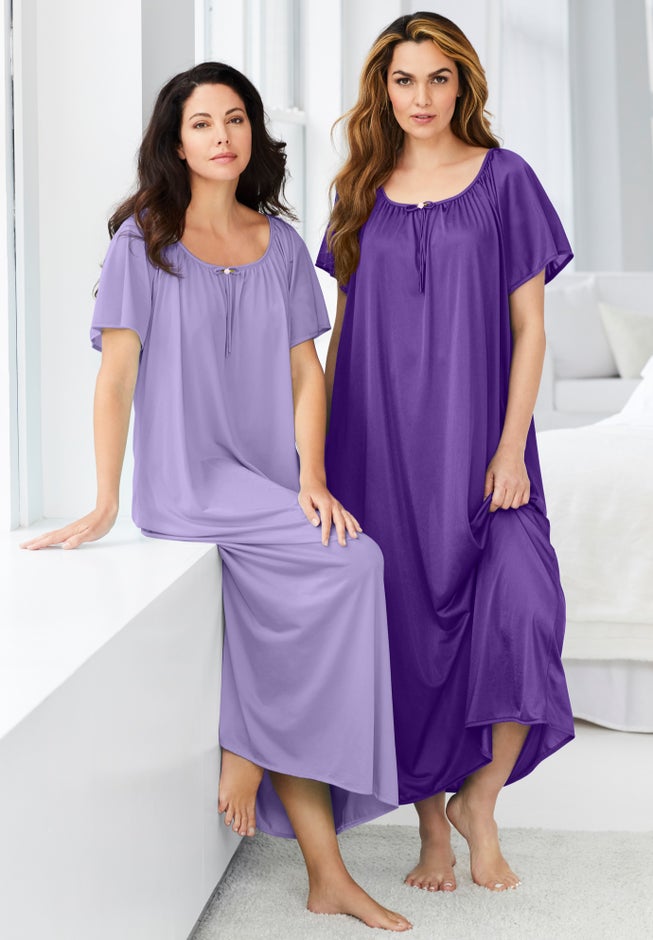 Long 2 Pack Tricot Gowns image number 4