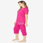 Knit Capri Sleep Set image number null