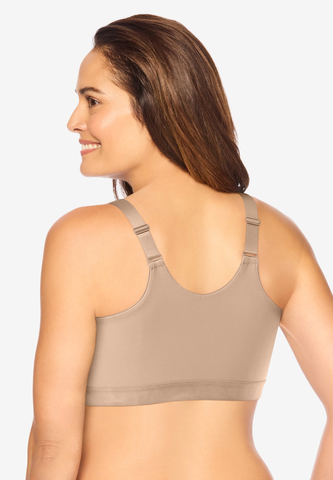 Velcro Crossover Wireless Lounge Bra image number 1
