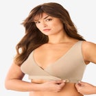 Velcro Crossover Wireless Lounge Bra image number null