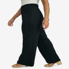 Soft Ease Cotton Knit Wide Leg Pant image number 1