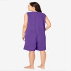 Zip-Front Terry Romper image number null