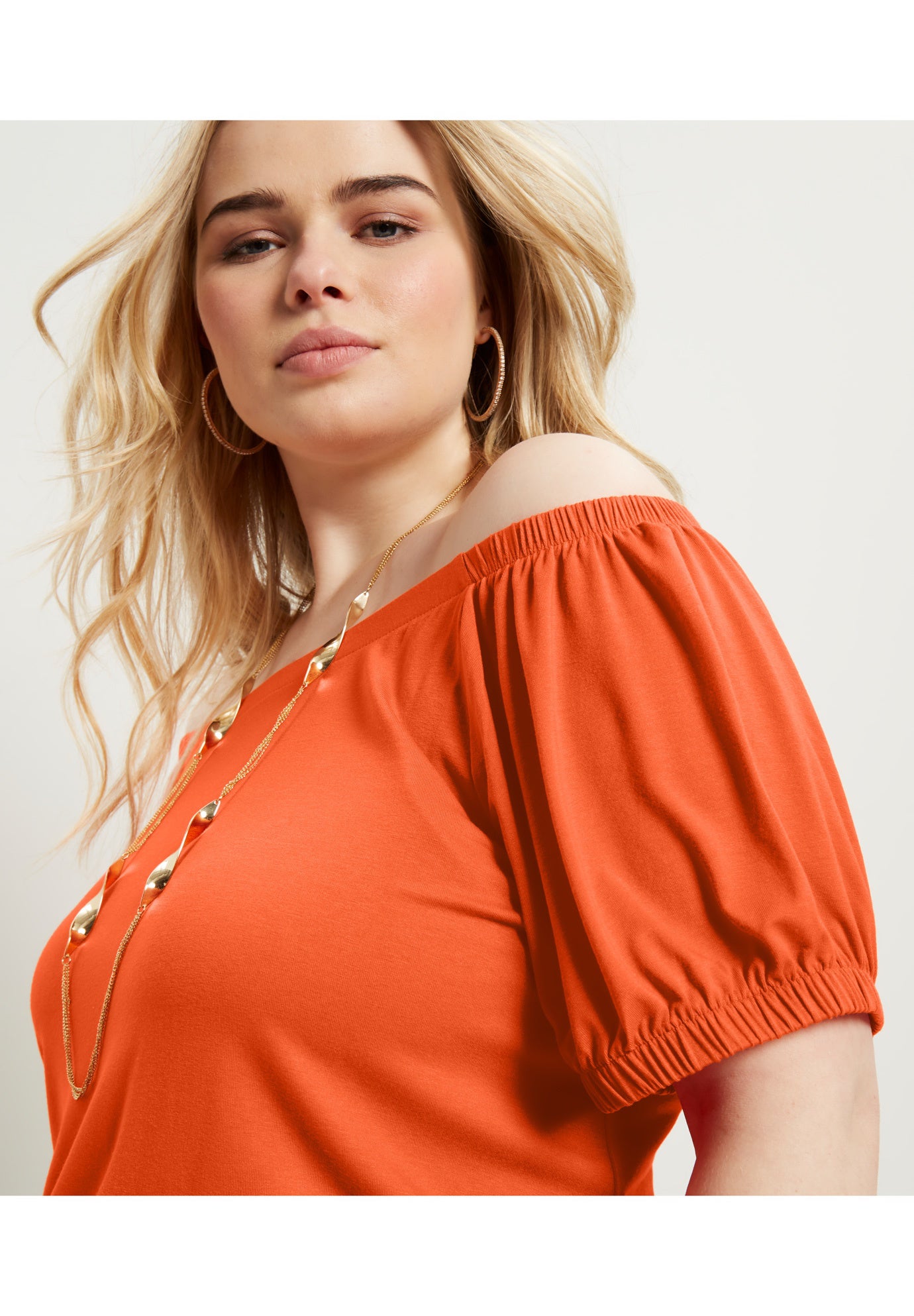 Puff Sleeve Off-The-Shoulder Top image number 3