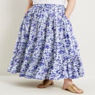 Tiered Midi Skirt image number null