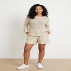 Linen-Blend Pull-On Elastic Waist Shorts image number 5