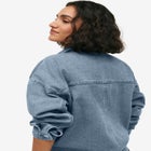 Oversized Denim Shirt Jacket image number null
