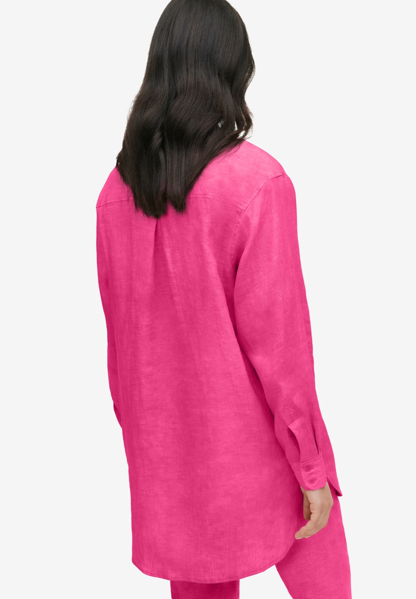 Oversized Linen-Blend Boyfriend Shirt | Avenue