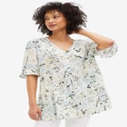 Button Front Crinkle Tunic image number null