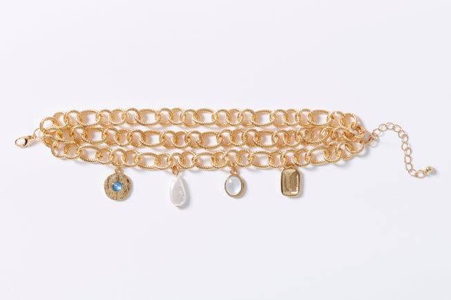 Three-Chain Charm Bracelet. image number 3