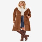 Faux Shearling Midi Coat image number null