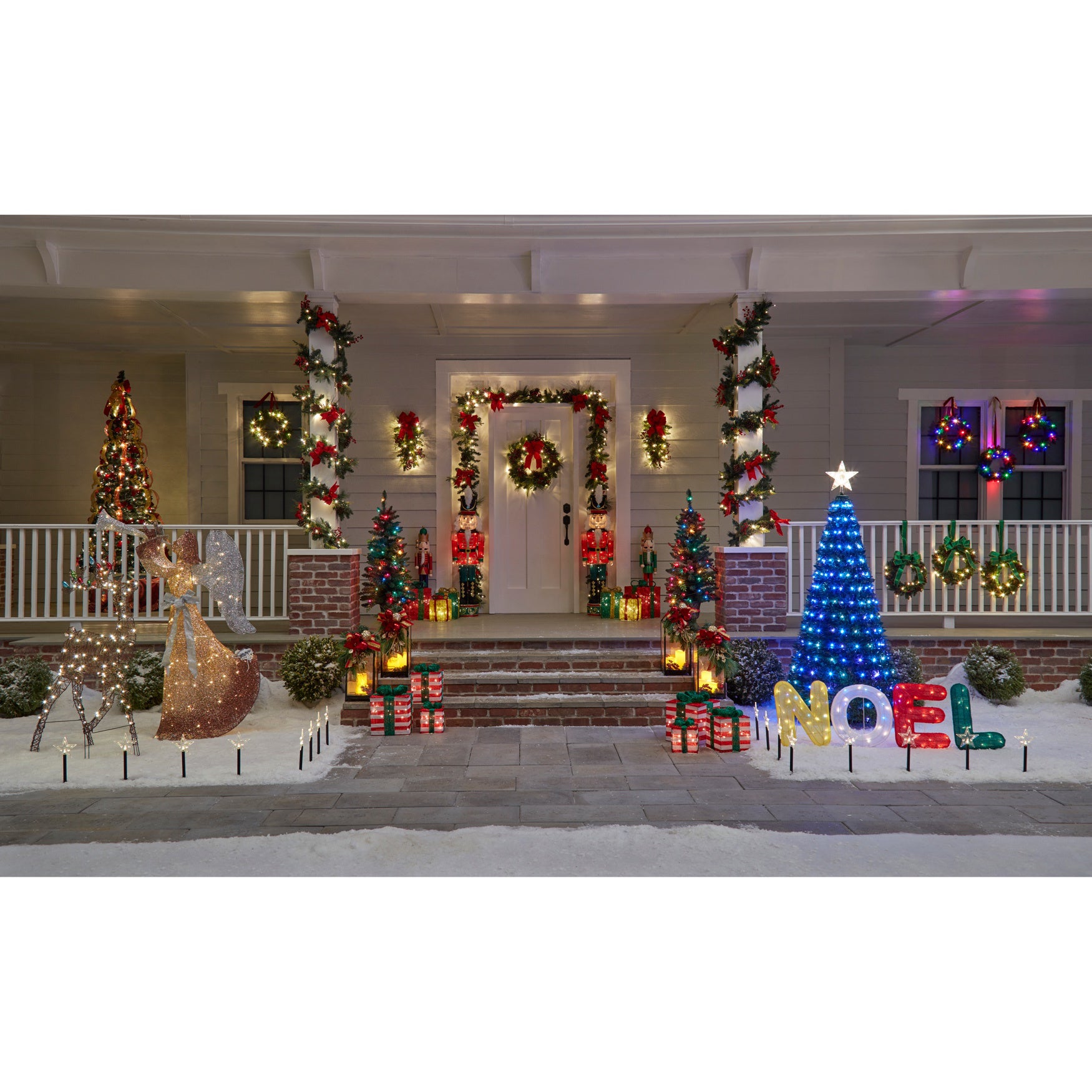52"H Pre-lit Tinsel Nutcracker image number 2
