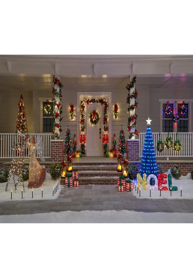 52"H Pre-lit Tinsel Nutcracker image number 2