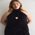 Asymmetric Hem Halter Top image number 4