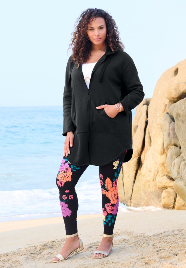 Fleece Zip Hoodie Sweatshirt image number 7