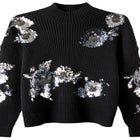 Mockneck Shimmer Sweater image number 1