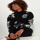 Mockneck Shimmer Sweater image number 0