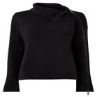 Asymmetrical Zip Neck Pullover Sweater image number null