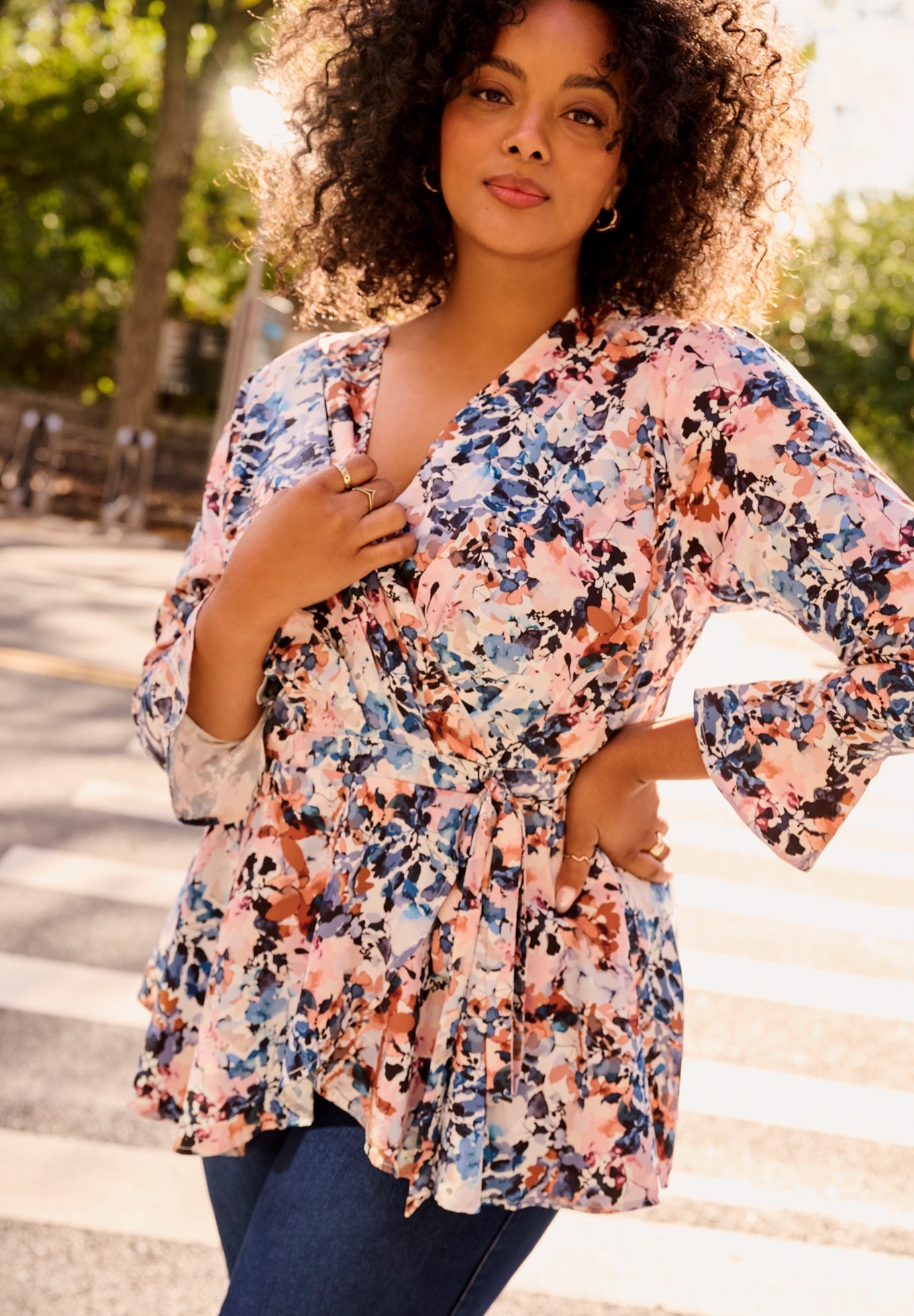 Wrap Peplum Top image number 1