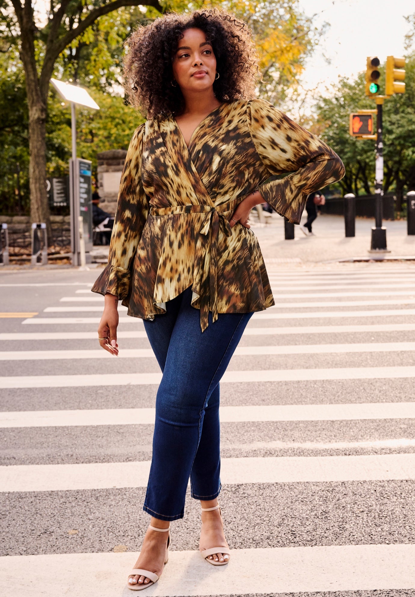 Wrap Peplum Top image number 0