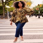 Wrap Peplum Top image number null